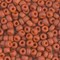 Miyuki 6 Round Seed Bead, 6-1236, Matte Opaque Terra Cotta, 10 grams